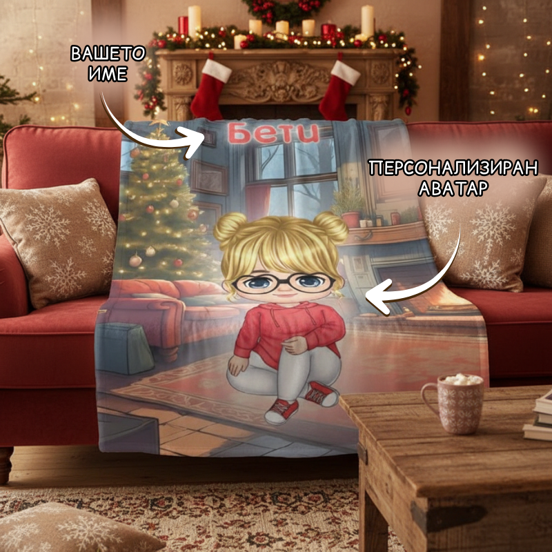 Коледна завивка - аватар бебе/дете/тийн