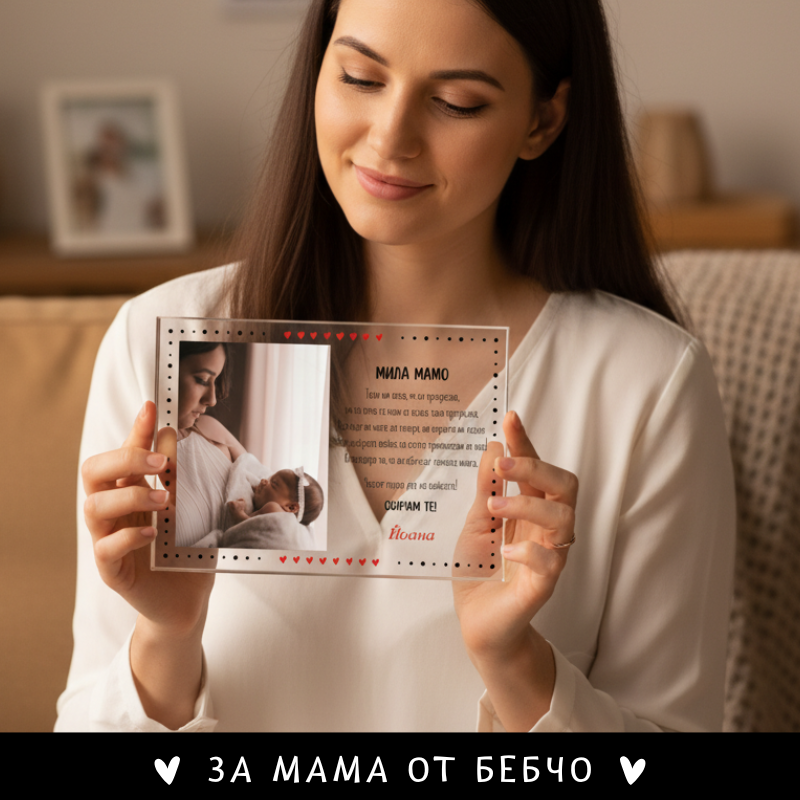 Мила мамо - акрилен плакет