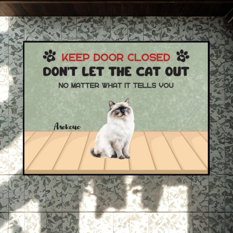 Don't let the cat out - декоративна постелка