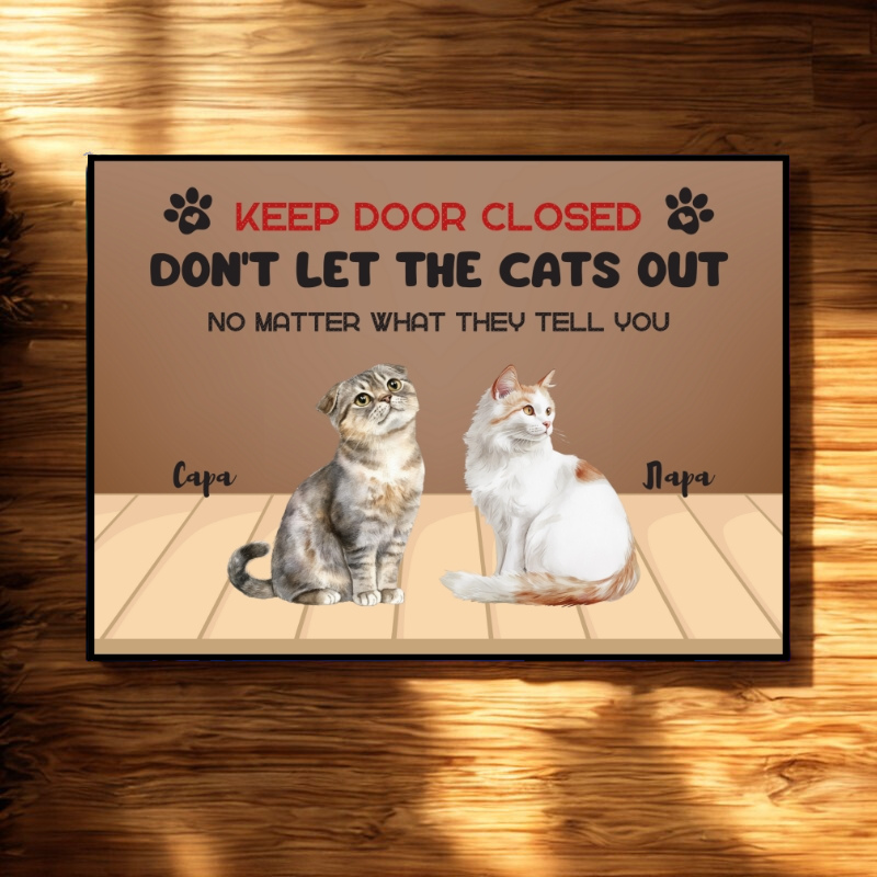 Don't let the cat out - декоративна постелка