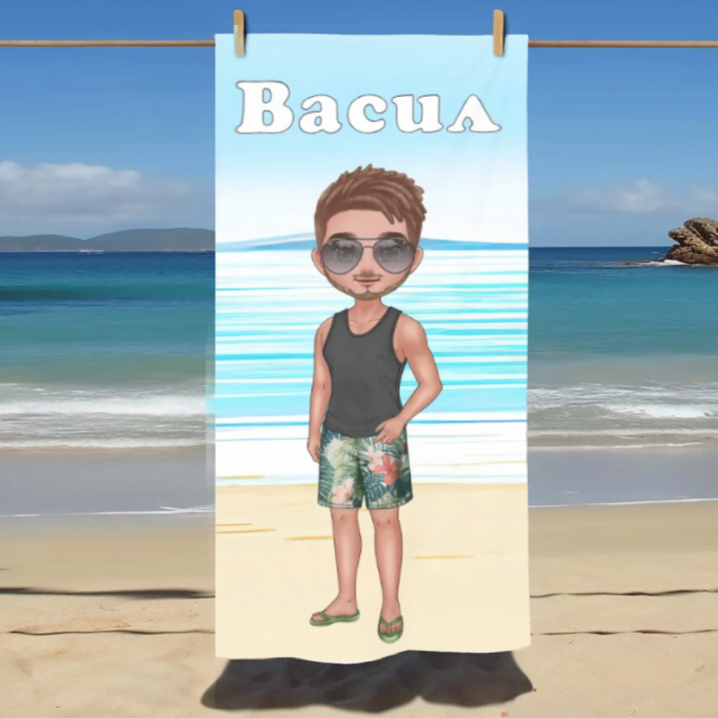 Плажна кърпа - мъж