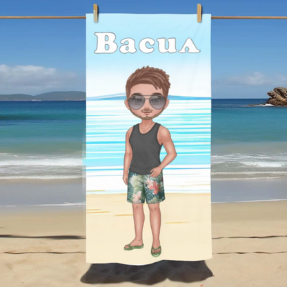 Плажна кърпа - мъж