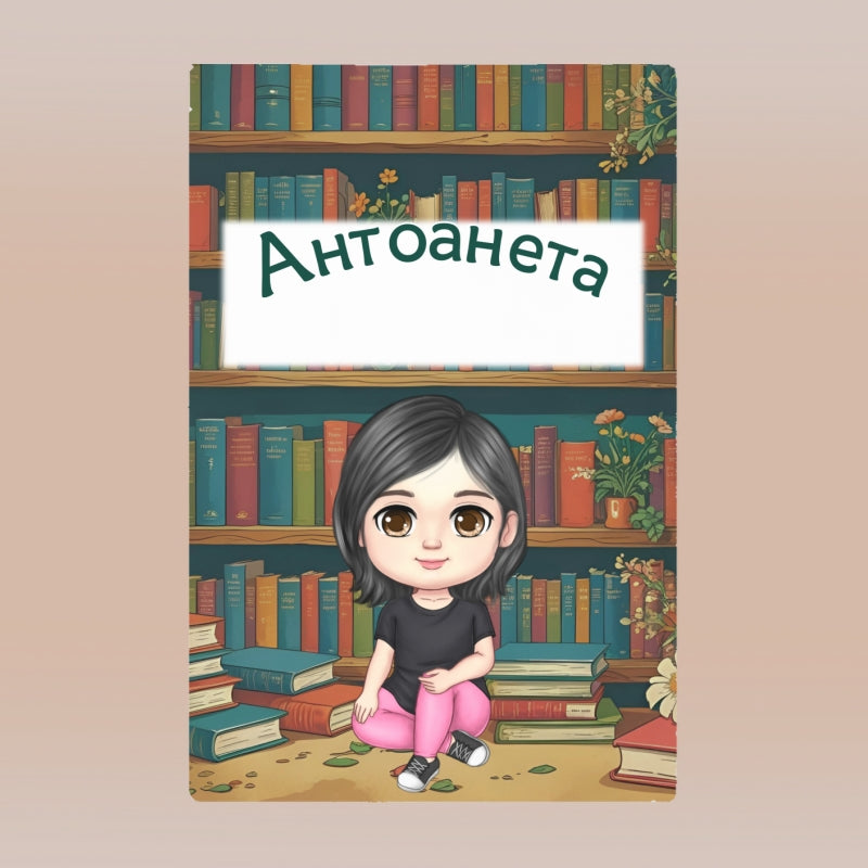 Момиче в библиотеката - поларена завивка