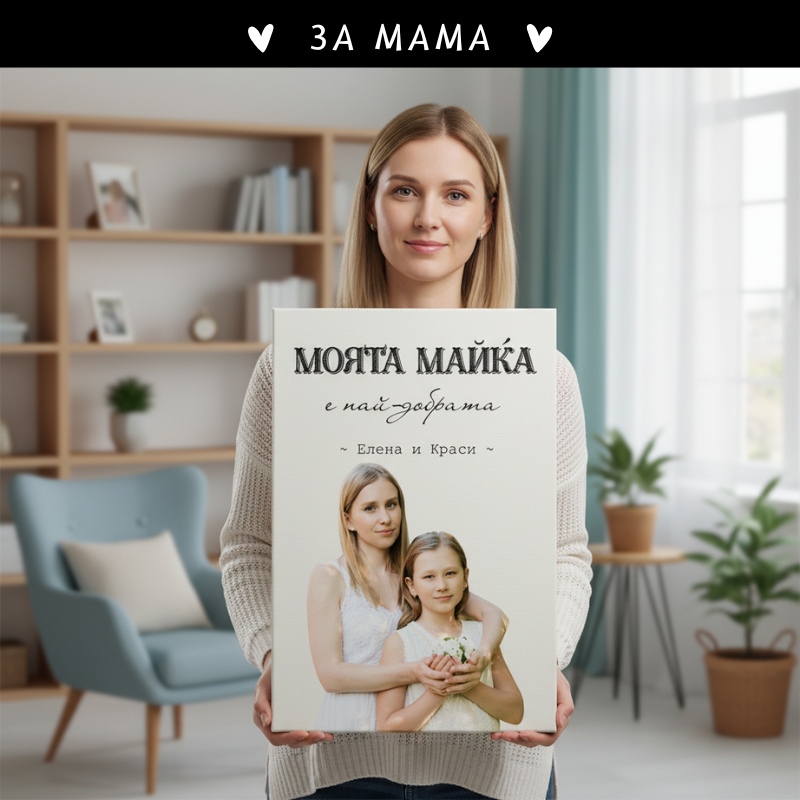 Моята майка е най-добрата - картина със снимка