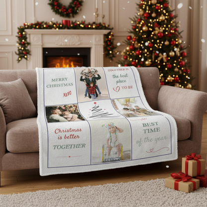 Коледна завивка със снимки и текстове