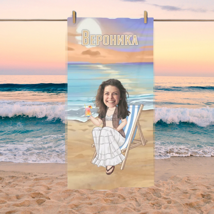 Дамска хавлия с твоето лице