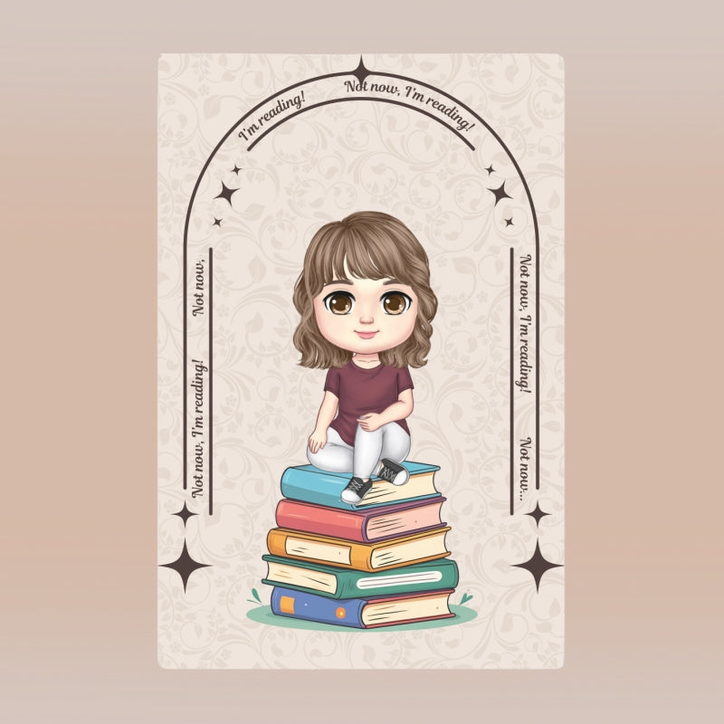 Not now, I'm reading - аватар жена / тийн момиче / малко момиче - поларена завивка