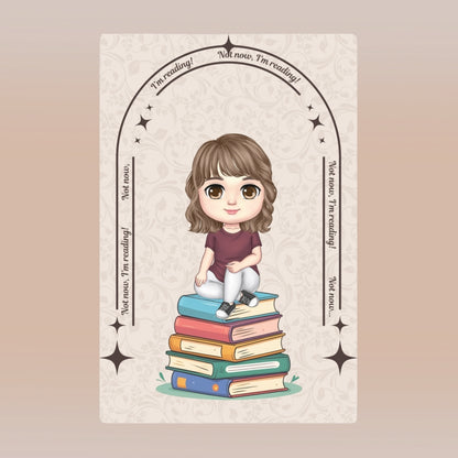 Not now, I'm reading - аватар жена / тийн момиче / малко момиче - поларена завивка