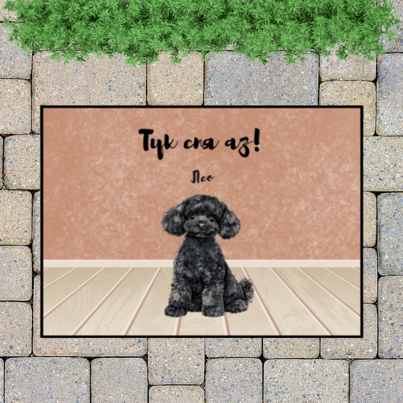 Тук спим ние - Декоративна постелка ЗА вашите любимци