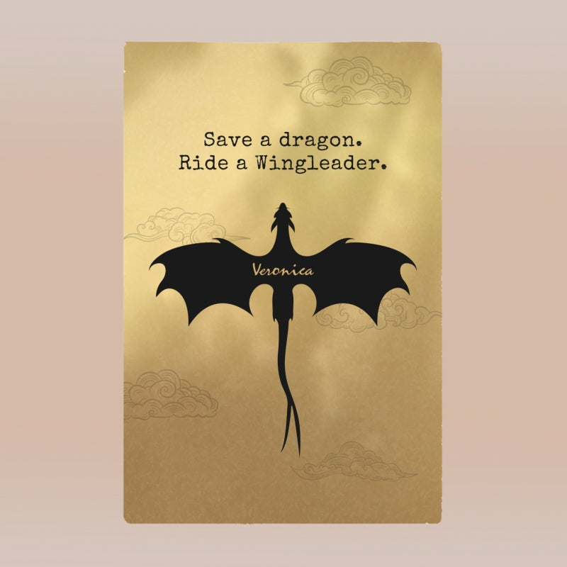 Save a dragon. Ride a Wingleader - поларена завивка