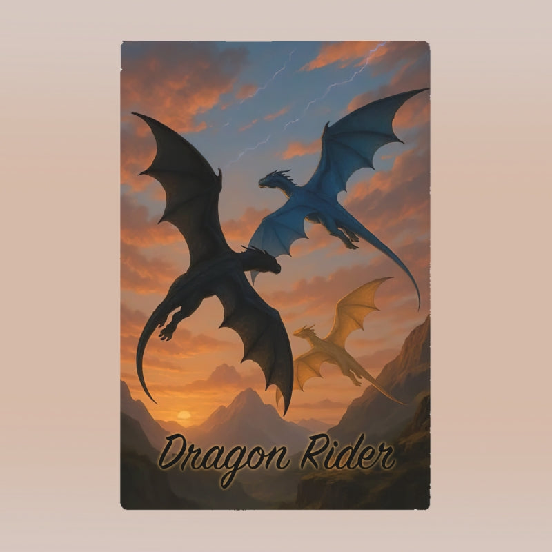 Поларена завивка с 3 дракона и свободен текст