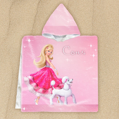 Барби - детско пончо