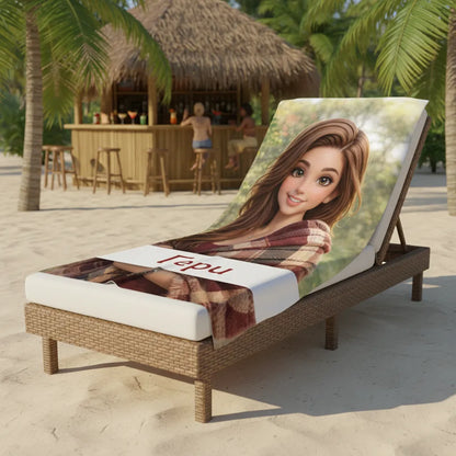 Плажна кърпа с твоя снимка – 3D Анимация (Modern 3D Art)