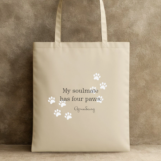 Платнена торба - My soulmate has four paws