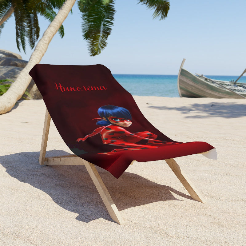 Детска кърпа за плаж - Калинката