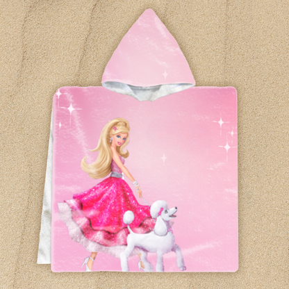 Барби - детско пончо