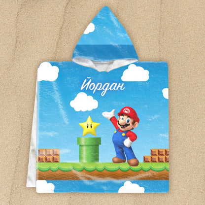  Супер Марио - детско пончо