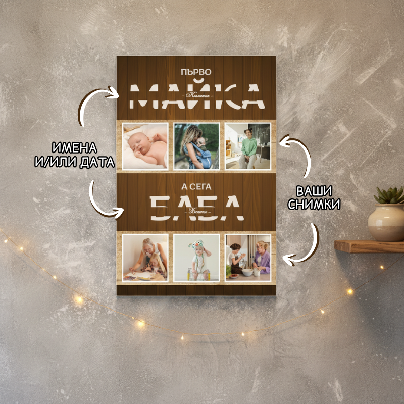 Картина - първо МАЙКА, а сега БАБА