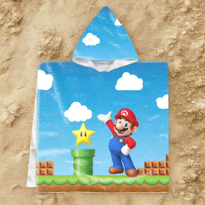  Супер Марио - детско пончо