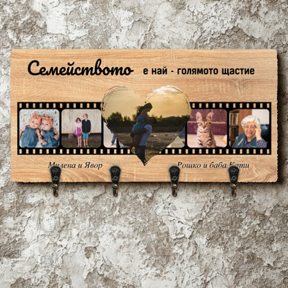 Семейството е най-голямото щастие - Закачалка за ключове - филмова лента