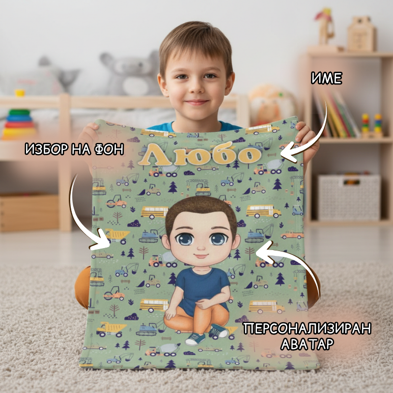 Детска завивка - аватар - превозни средства - различни фонове