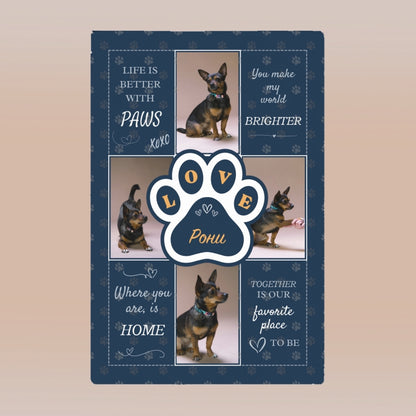 LOVE - paw - поларена завивка